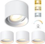 ACELIFE LED 7W nadometni zatemnilni stropni reflektorji - komplet 4 kosov