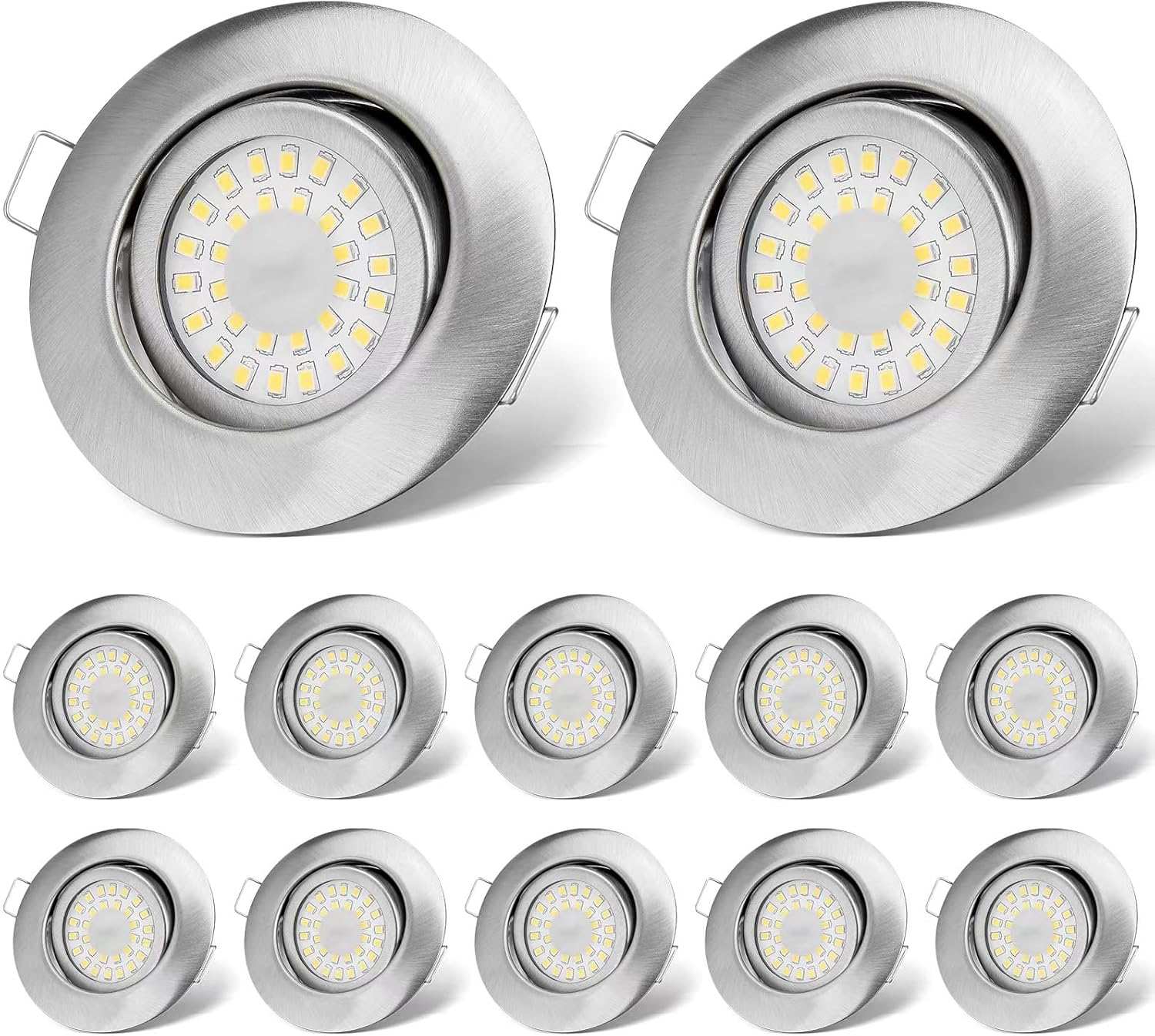 Featured image for 'CLOKSH 230 V Vgradni LED stropni reflektorji - komplet 12 kosov' CLOKSH 230 V Vgradni LED stropni reflektorji - komplet 12 kosov - slika 1