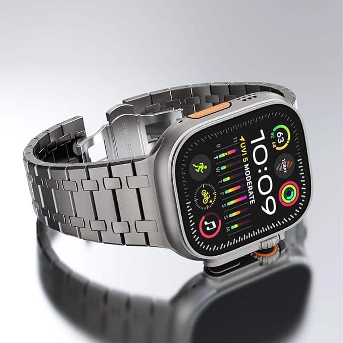 Featured image for 'KADES Kovinski pašček za uro iz nerjavečega jekla za Apple Watch Ultra/Ultra 2 in serije 1-9' KADES Kovinski pašček za uro iz nerjavečega jekla za Apple Watch Ultra/Ultra 2 in serije 1-9 - slika 1