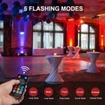 MOSFIATA komplet 2 LED RGB odrskih reflektorjev z daljinski upravljanjem in DMX vmesnikom - slika 2