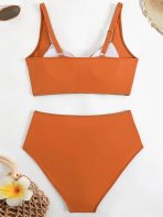 SANGDUT oranžni dvodelni bikini set - L - slika 4
