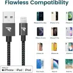 RAMPOW lightning kabel 1 m – temno siv - slika 3