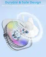 GOBRILLFUN rgb namizni ventilator usb siv - slika 3