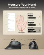 PROTOARC Ergonomska vertikalna brezžična miška - slika 7