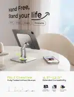 LISEN kovinsko stojalo za tablico in telefon - slika 3