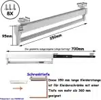 FKKPRVAX - izvlečna palica omare 350 mm - slika 3