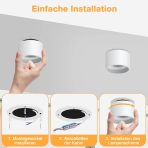 ACELIFE LED 7W nadometni zatemnilni stropni reflektorji - komplet 4 kosov - slika 5