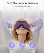 LC-dolida 3D spalna maska z Bluetooth – vijolična - slika 2