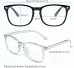 Livho očala proti modri svetlobi Light Black + Clear - slika 2