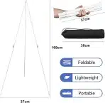 ZEXUPORIUM – Stojalo za platno 160 cm, belo - slika 2