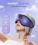 LC-dolida 3D spalna maska z Bluetooth – vijolična - slika 4