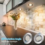 CLOKSH 230 V Vgradni LED stropni reflektorji – komplet 8 kosov - slika 3