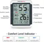 ThermoPro digitalni termo-higrometer – 2 kosa - slika 2