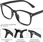 Livho očala proti modri svetlobi Light Black + Clear - slika 4