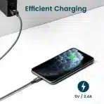 RAMPOW lightning kabel 1 m – temno siv - slika 4