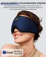 LC-dolida 3D spalna maska z Bluetooth – temno modra - slika 4