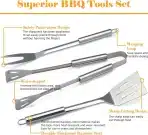 hosck 7-delni BBQ set – iz nerjavnega jekla - slika 3