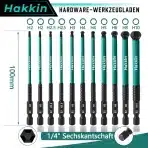 Hakkin – 11 kosov 100 mm Ball Head Hex nastavki - slika 2