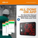 ELITECH Digitalni bluetooth termometer in higrometer z dvojnima zunanjima sondama - slika 3