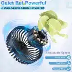 Qidoe – usb ventilator za avto zadnji sedež - slika 3