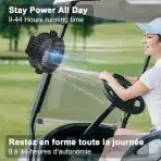 GOBRILLFUN baterijski namizni ventilator s sponko - slika 3
