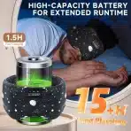 LC-dolida spalna maska z Bluetooth – Starry Sky Black - slika 2