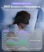 LC-dolida 3D spalna maska z Bluetooth – črna - slika 5