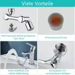HAPPUP vrtljivi nastavek za pipo – 1080° - slika 5