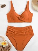 SANGDUT oranžni dvodelni bikini set - L - slika 3