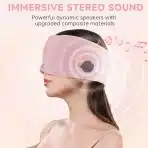 LC-dolida spalna maska z Bluetooth – Sakura Pink - slika 4