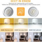ACELIFE LED 7W nadometni zatemnilni stropni reflektorji - komplet 4 kosov - slika 3