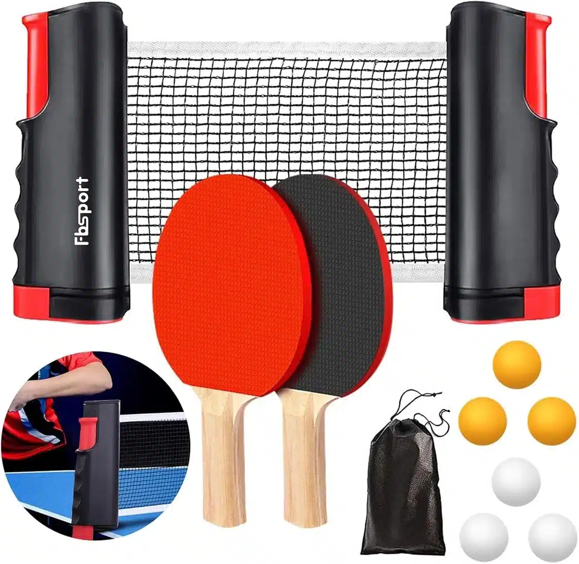 71we+55neyS._AC_SL1500_ FBSPORT namizni tenis komplet - slika 1