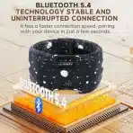 LC-dolida spalna maska z Bluetooth – Starry Sky Black - slika 5
