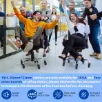 WEWILL gumijasta kolesa za pisarniški stol, IKEA sistem  – 5 kosov - slika 6