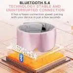 LC-dolida spalna maska z Bluetooth – Sakura Pink - slika 3