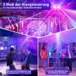 VICALO RGB LED Disco luč z dvojnima disco kroglicama - slika 4
