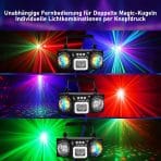 VICALO RGB LED Disco luč z dvojnima disco kroglicama - slika 3