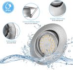 CLOKSH 230 V Vgradni LED stropni reflektorji – komplet 8 kosov - slika 4