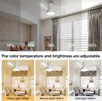 SLOCHI LED stropna svetilka z ventilatorjem in daljinski upravljalnikom - slika 3