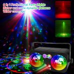 POCRSRET 6-v-1 disko LED svetlobna krogla za zabave - slika 2