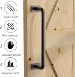 Skysen – Ročaj za drsna vrata 22 cm – črn - slika 6