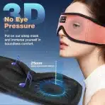LC-dolida 3D spalna maska z Bluetooth – roza - slika 4