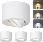 CANMEIJIA nadometni LED stropni reflektorji z nastavljivim kotom - komplet 4 kosov