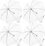 Hestya - prozorni poročni dežniki 4 kosi