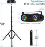 LAMQFUM 5-v-1 Disco LED svetilka s stojalom za zabave in dogodke - slika 4