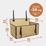 WUGLO extra stabilen bež avtosedež za pse do 26 kg  - velikost L - slika 7