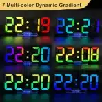 SEUTGJIE 3D LED digitalna budilka z RGB osvetlitvijo - slika 3