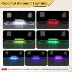 SEUTGJIE 3D LED digitalna budilka z RGB osvetlitvijo - slika 4