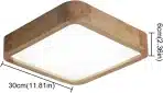 Kaniker – led stropna svetilka les 30 cm - slika 5