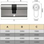 Bwintech – evro cilinder 40/40 mm - slika 6